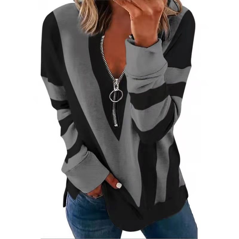 Sharp Printing Long-sleeved Sweatshirt