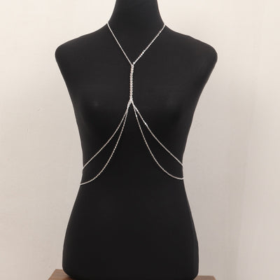 Temperament Chest Crystal Body Chain