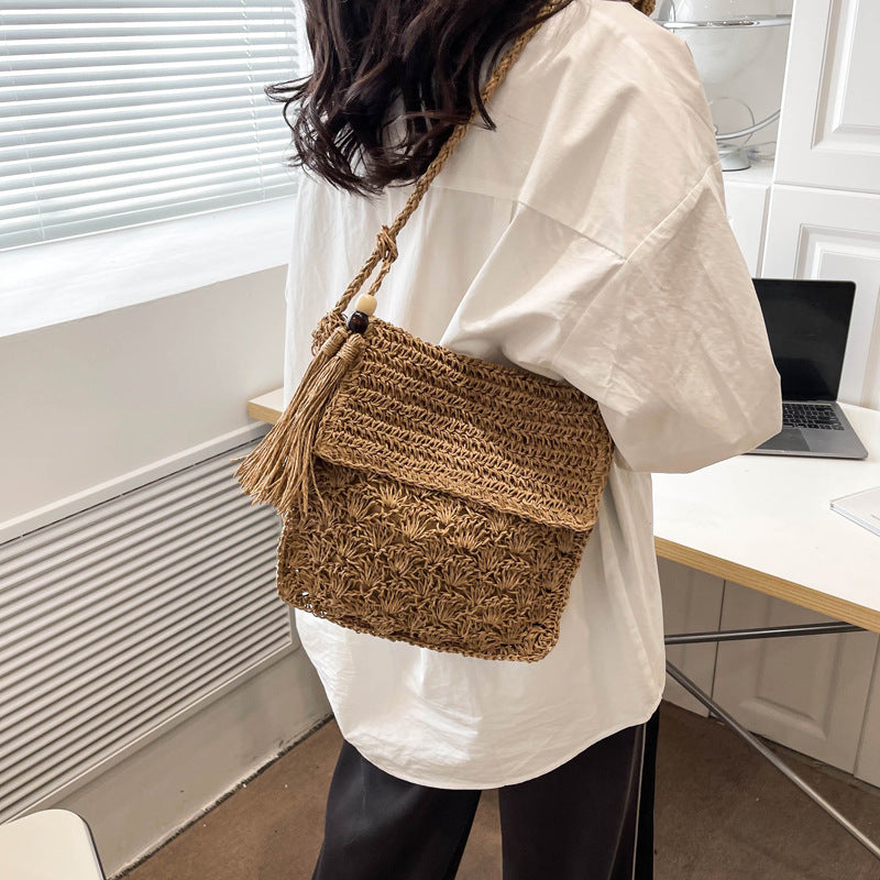 Tassel Straw Woven Bag