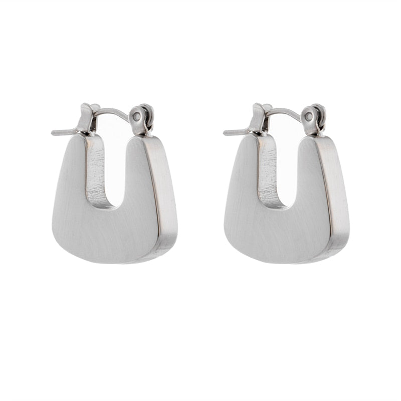 U-Shaped Lock Earrings