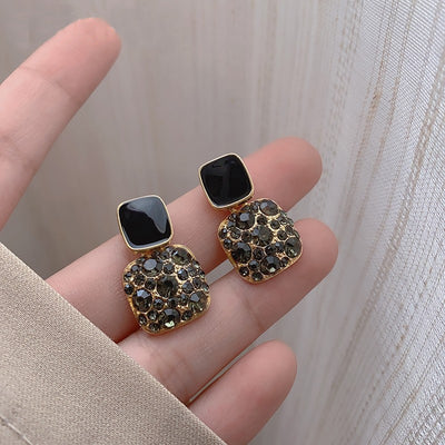 Crystal Log Earrings