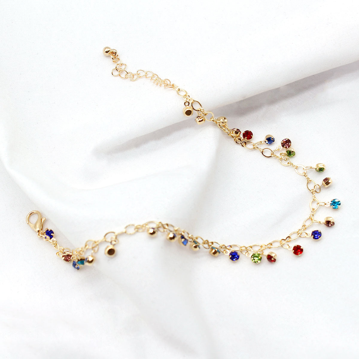 Crystal Micro Diamond Anklet